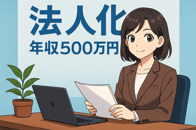 【年収500万円の分岐点】法人化で本当に得する？税理士が教える節税と手続きの全知識
