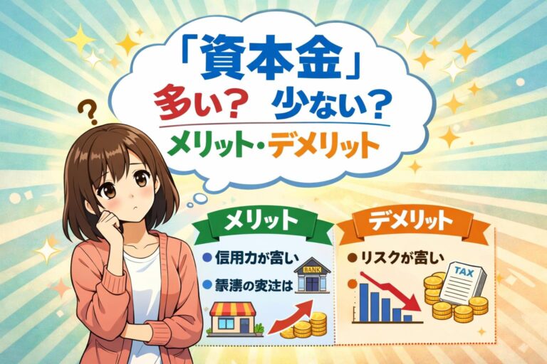 【税理士監修】資本金が多い、少ない、それぞれのメリット・デメリットを徹底比較！知らないと損する注意点とは？