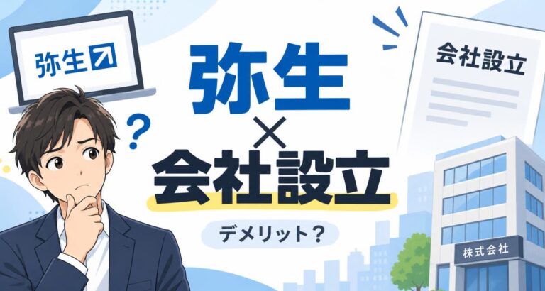 【徹底解説】弥生の会社設立サービスを使うデメリットと利用前に知るべき注意点